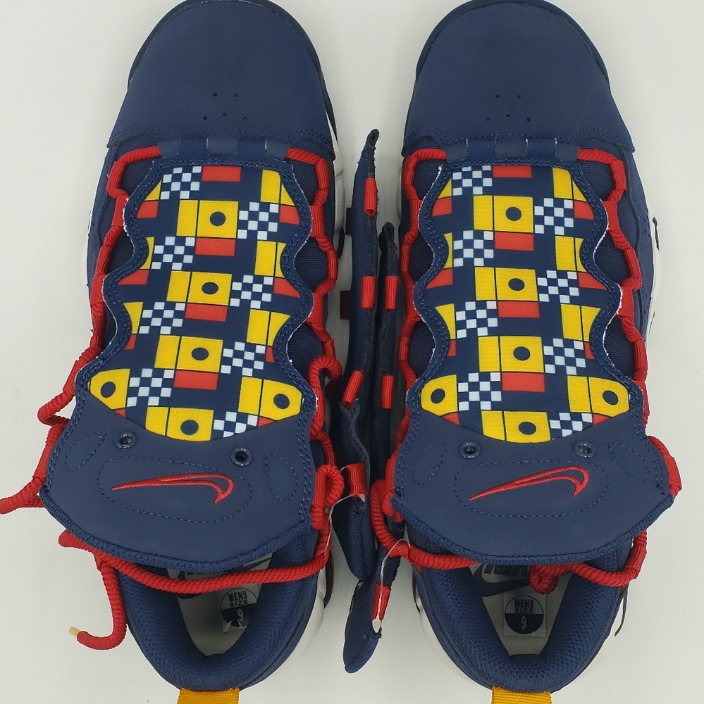 NEW Sz 10.5 Nike Air More Money NAUTICAL REDUX BLUE